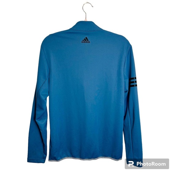 Adidas Golf Jacket Men's Sz. S Quarter Zip Pullover Gray Heather Athletic - Picture 2 of 9